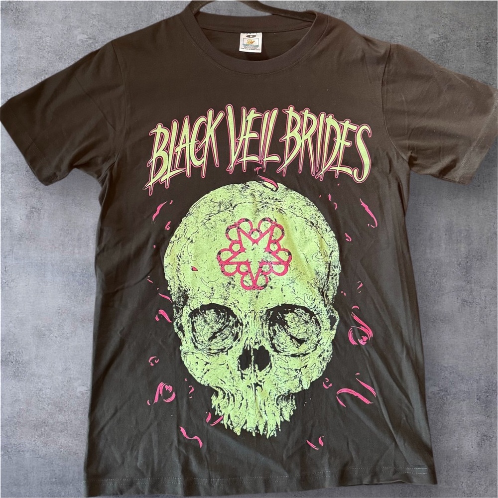 Gildan Black Veil Brides emo Skull T-Shirt